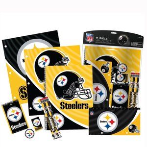 NFL Pittsburgh Steelers 11pc Stationary School Set